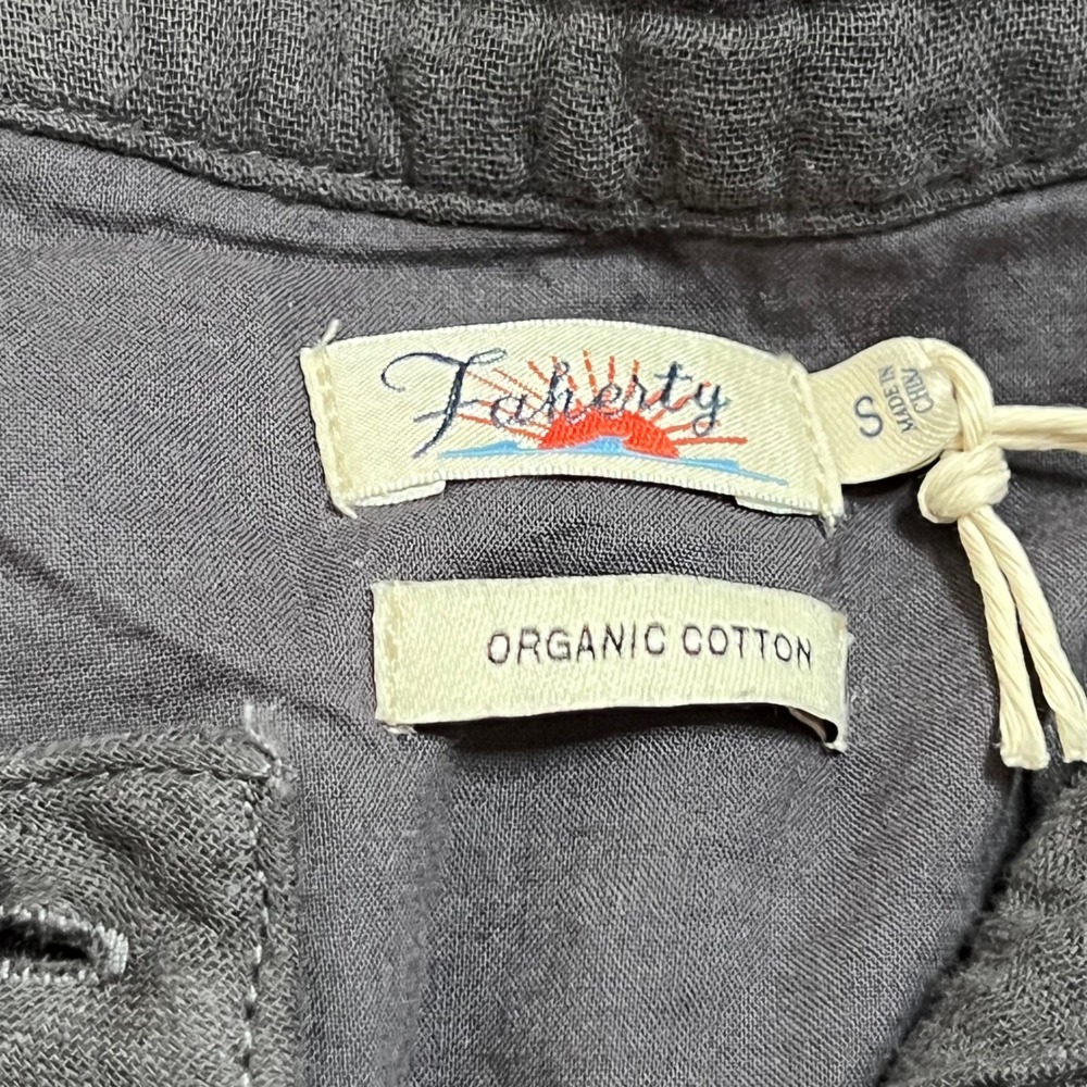 NWT Faherty Dream Cotton Gauze Jumpsuit Washed Black Organic Women's Size Small‎ - Picture 11 of 13